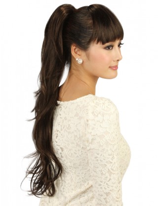 Wigs2you 馬尾 日本正品 長 微卷 時尚 夾式馬尾 氣質OL型WS-5016-MB